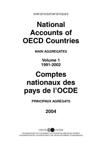 National accounts of oecd countries : main aggregates, 1991-2002.