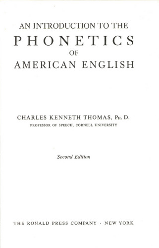 Introduction to the Phonetics of American English