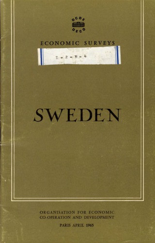 OECD Economic Surveys: Sweden 1965