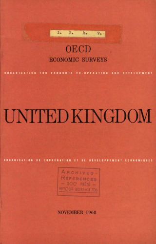 OECD Economic Surveys : United Kingdom 1968.