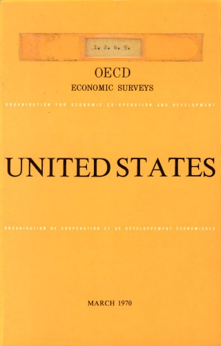 OECD Economic Surveys : United States 1970.