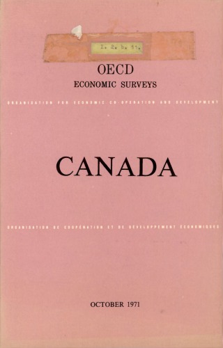 OECD Economic Surveys : Canada 1971.