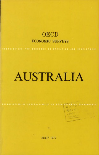 OECD Economic Surveys : Australia 1975.