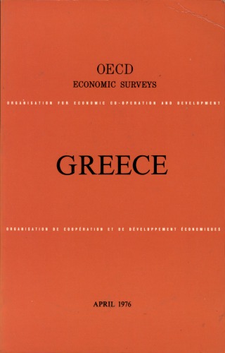 OECD Economic Surveys : Greece 1976.