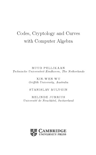 Codes, Cryptology and Curves with Computer Algebra