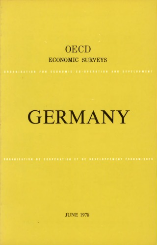 OECD Economic Surveys : Germany 1978.