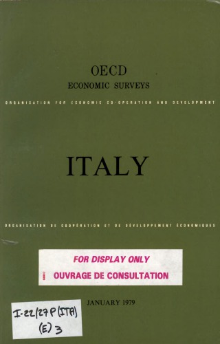 OECD Economic Surveys : Italy 1979.