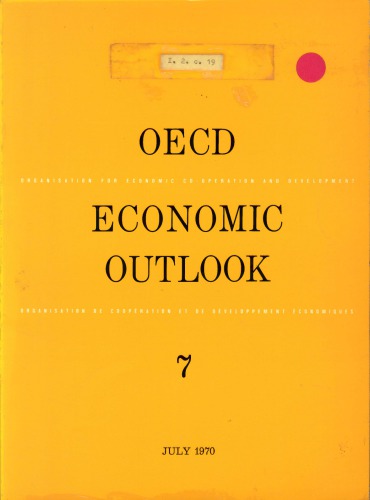 OECD economic outlook. 7.