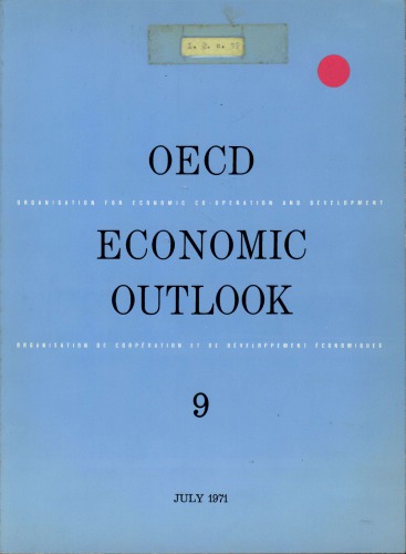 OECD economic outlook. 9.