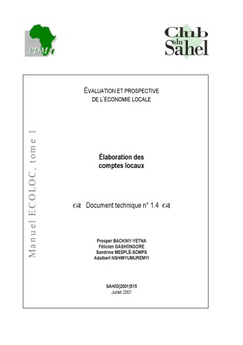 N° 04 : Elaboration des comptes locaux, Document technique