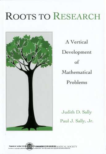 Roots to research : a vertical development of mathematical problems