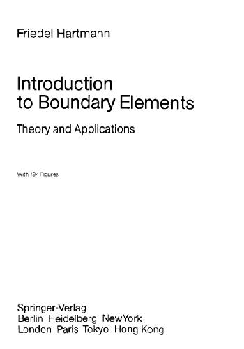 Introduction to boundary elements: theory and applications