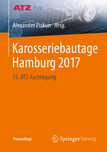  Karosseriebautage Hamburg 2017: 15. ATZ-Fachtagung