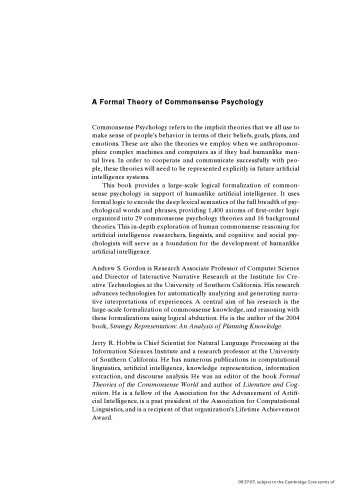 A Formal Theory of Commonsense Psychology: How People Think People Think