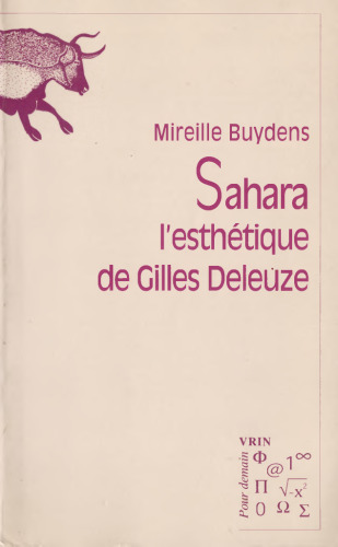 Sahara: L’esthetique De Gilles Deleuze