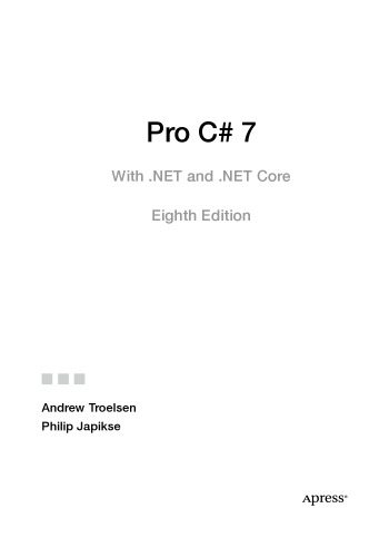 Pro C# 7 with .NET and .NET Core