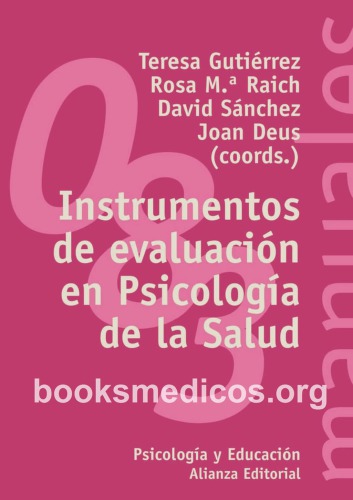 Instrumentos de evaluacion en Psicologia de la Salu