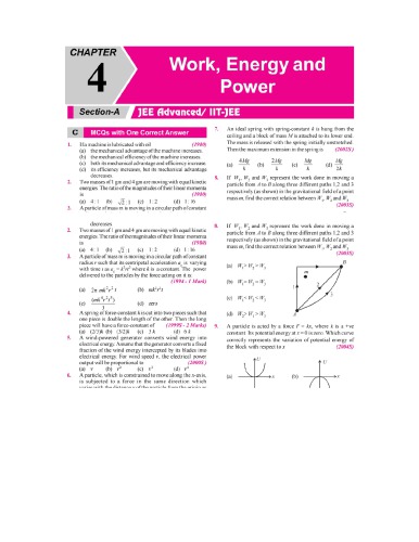 Work Energy and Power IIT JEE Chapter wise Solution 1978 to 2017 along with AIEEE IIT JEE main