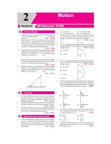 Motion IIT JEE Chapter wise Solution 1978 to 2017 along with AIEEE IIT JEE main