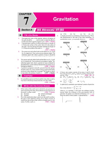 Gravitation IIT JEE Chapter wise Solution 1978 to 2017 along with AIEEE IIT JEE main