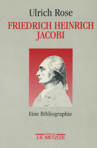 Friedrich Heinrich Jacobi: Eine Bibliographie