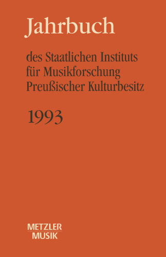 Jahrbuch des Staatlichen Instituts für Musikforschung Preußischer Kulturbesitz