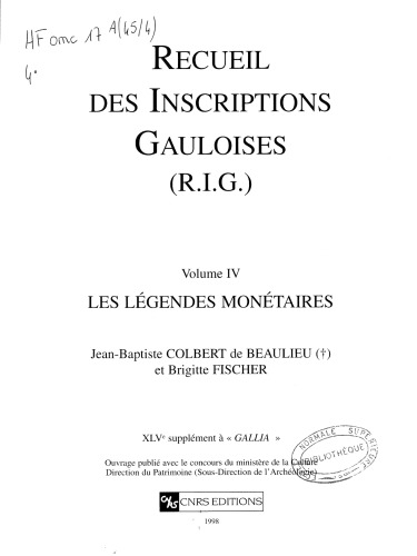 Les légendes monétaires