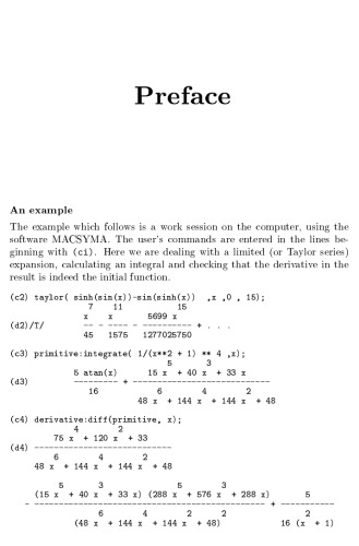 Computer Algebra. Systems and Algorithms for Algebraic Computation