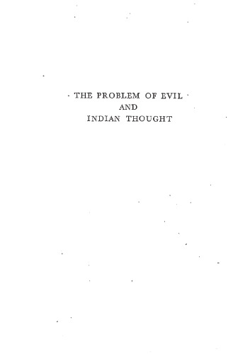 The Problem of Evil and Indian thought