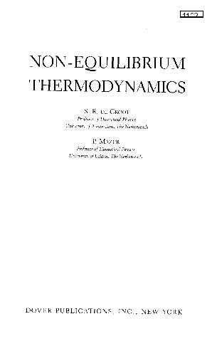 Nonequilibrium thermodynamics XX