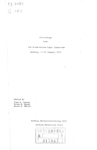 Proceedings from 5th Scandinavian Logic Symposium, Aalborg, 17-19 January 1979