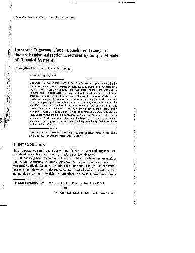 Krommes Advection transport