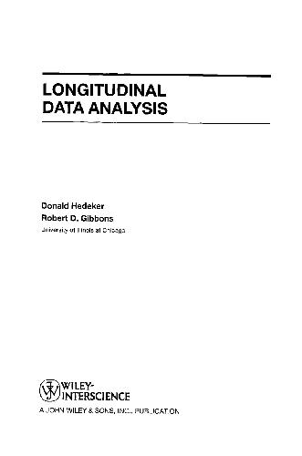 Applied Longitudinal Data Analysis 