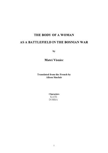 The Body of a Woman as a Battlefield in the Bosnian War