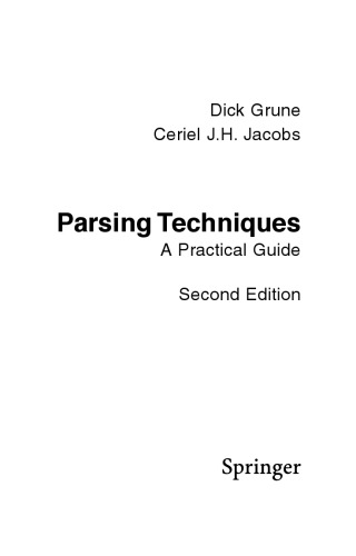 Parsing Techniques. A practical Guide