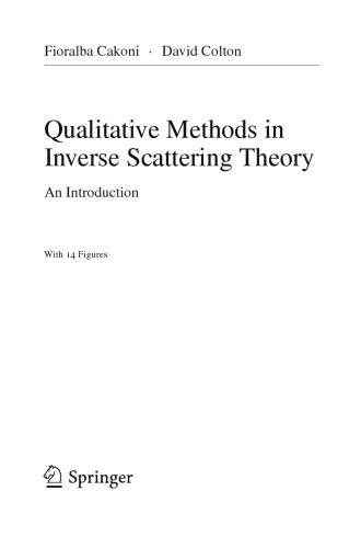 Qualitative methods in inverse scattering theory: an introduction