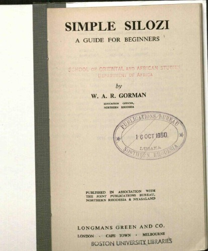 Simple Silozi: a guide for beginners