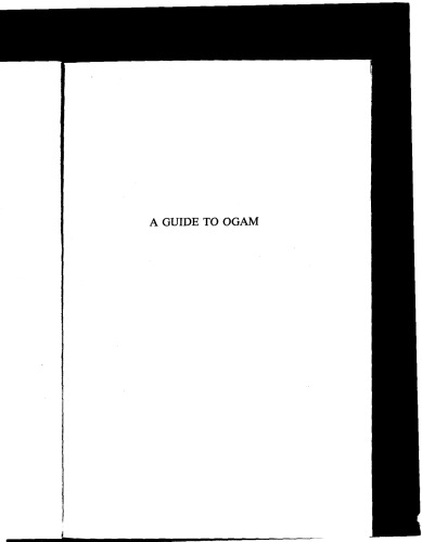 A guide to Ogam