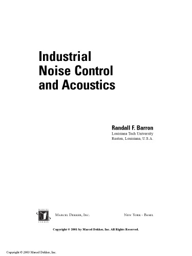 Industrial Noise Control and Acoustics 