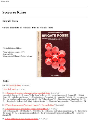 Brigate Rosse - Che cosa hanno fatto, che cosa hanno detto, che cosa se ne è detto