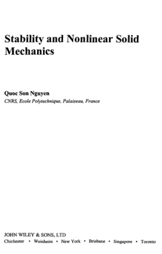 Stability and nonlinear solid mechanics