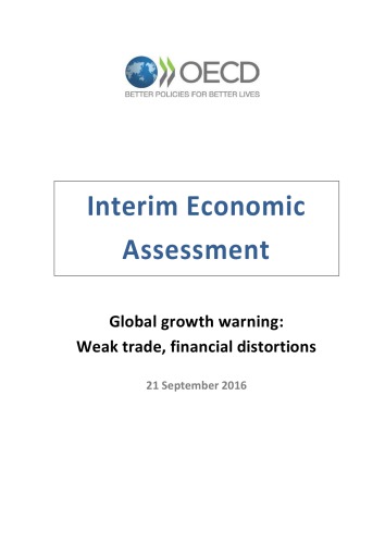 OECD Economic Outlook, Interim Report September 2016.