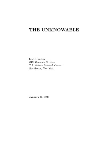 Unknowable