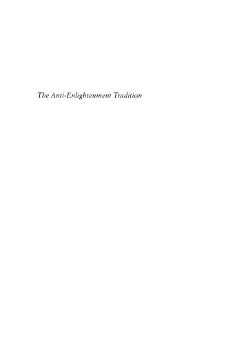 The Anti-Enlightenment Tradition