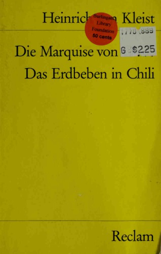 Die Marquise von O... . Das Erdbeben in Chili: Erzählungen