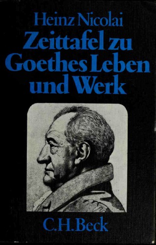 Zeittafel zu Goethes Leben und Werk