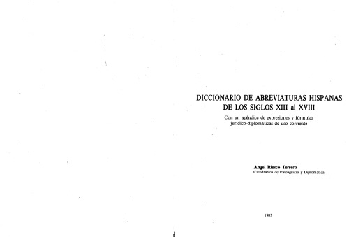 Diccionario de abreviaturas hispanas de los siglo XIII al XVIII (M-O)