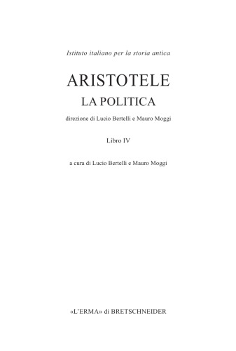 La politica, Libro IV