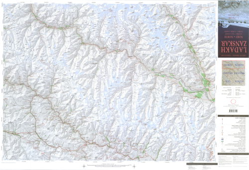 Trekking map Ladakh-Zanskar: North (Nubra – Lower Ladakh)