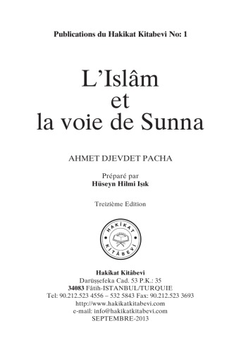 L’Islâm et la voie de Sunna